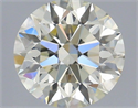 Natural Diamond 0.41 Carats, Round with Excellent Cut, K Color, VVS2 Clarity and Certified by IGI