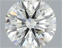 Natural Diamond 0.40 Carats, Round with Excellent Cut, J Color, SI2 Clarity and Certified by IGI