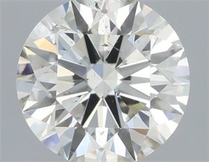 Picture of Natural Diamond 0.40 Carats, Round with Excellent Cut, J Color, SI2 Clarity and Certified by IGI