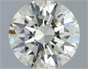 Natural Diamond 0.40 Carats, Round with Excellent Cut, K Color, SI2 Clarity and Certified by IGI