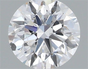 Picture of Natural Diamond 0.40 Carats, Round with Very Good Cut, E Color, SI2 Clarity and Certified by IGI
