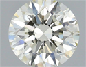 Natural Diamond 0.40 Carats, Round with Excellent Cut, K Color, VVS2 Clarity and Certified by IGI