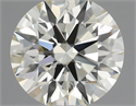 Natural Diamond 0.44 Carats, Round with Excellent Cut, L Color, VS1 Clarity and Certified by IGI