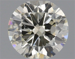 Picture of Natural Diamond 0.40 Carats, Round with Very Good Cut, L Color, SI2 Clarity and Certified by IGI