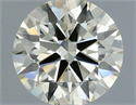 Natural Diamond 0.40 Carats, Round with Excellent Cut, L Color, SI1 Clarity and Certified by IGI