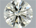 Natural Diamond 0.40 Carats, Round with Excellent Cut, M Color, VVS2 Clarity and Certified by IGI