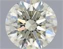 Natural Diamond 0.45 Carats, Round with Excellent Cut, L Color, SI1 Clarity and Certified by IGI