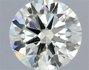 Picture of Natural Diamond 0.40 Carats, Round with Excellent Cut, N Color, VS1 Clarity and Certified by IGI