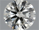 Natural Diamond 0.41 Carats, Round with Excellent Cut, J Color, SI1 Clarity and Certified by IGI