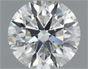 Natural Diamond 0.41 Carats, Round with Excellent Cut, H Color, SI1 Clarity and Certified by IGI