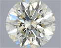 Natural Diamond 0.50 Carats, Round with Excellent Cut, L Color, VS1 Clarity and Certified by IGI