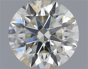 Picture of Natural Diamond 0.45 Carats, Round with Excellent Cut, I Color, SI1 Clarity and Certified by IGI