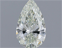 Natural Diamond 0.56 Carats, Pear with  Cut, H Color, VVS2 Clarity and Certified by IGI