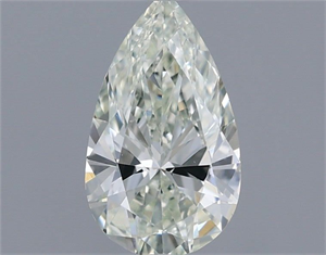 Picture of Natural Diamond 0.56 Carats, Pear with  Cut, H Color, VVS2 Clarity and Certified by IGI