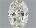 Natural Diamond 0.41 Carats, Oval with  Cut, H Color, VVS2 Clarity and Certified by IGI