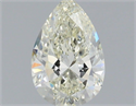 Natural Diamond 0.91 Carats, Pear with  Cut, K Color, VS2 Clarity and Certified by IGI