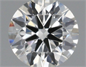 Natural Diamond 0.45 Carats, Round with Excellent Cut, H Color, SI1 Clarity and Certified by IGI