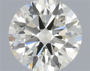 Picture of Natural Diamond 0.40 Carats, Round with Excellent Cut, J Color, VVS2 Clarity and Certified by IGI