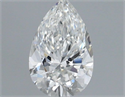 Diamante Natural 0.50 quilates, De pera , Color F, claridad VS2 y certificado IGI