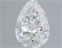 Natural Diamond 0.53 Carats, Pear with  Cut, F Color, VS2 Clarity and Certified by IGI