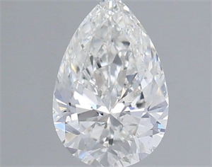 Picture of Natural Diamond 0.53 Carats, Pear with  Cut, F Color, VS2 Clarity and Certified by IGI