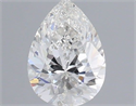 Natural Diamond 0.51 Carats, Pear with  Cut, F Color, SI1 Clarity and Certified by IGI