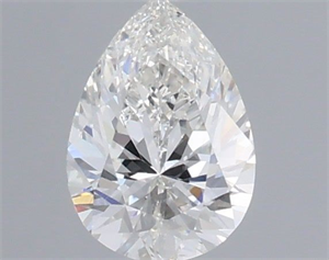 Picture of Natural Diamond 0.51 Carats, Pear with  Cut, F Color, SI1 Clarity and Certified by IGI