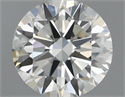 Natural Diamond 0.40 Carats, Round with Excellent Cut, H Color, VVS2 Clarity and Certified by IGI