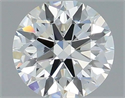 Natural Diamond 0.45 Carats, Round with Excellent Cut, H Color, VS2 Clarity and Certified by IGI