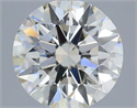 Natural Diamond 0.45 Carats, Round with Excellent Cut, H Color, SI1 Clarity and Certified by IGI