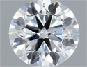 Natural Diamond 0.40 Carats, Round with Excellent Cut, F Color, SI2 Clarity and Certified by IGI