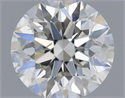 Natural Diamond 0.46 Carats, Round with Excellent Cut, H Color, SI1 Clarity and Certified by IGI