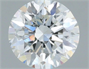 Natural Diamond 0.50 Carats, Round with Excellent Cut, F Color, SI1 Clarity and Certified by IGI