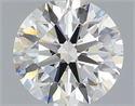 Natural Diamond 0.57 Carats, Round with Excellent Cut, I Color, VS2 Clarity and Certified by IGI
