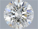 Natural Diamond 0.56 Carats, Round with Excellent Cut, I Color, VS2 Clarity and Certified by IGI