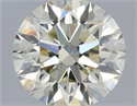Natural Diamond 0.40 Carats, Round with Excellent Cut, J Color, VS2 Clarity and Certified by IGI