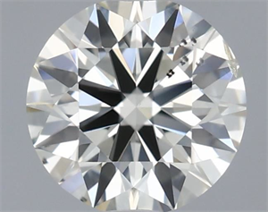 Picture of Natural Diamond 0.50 Carats, Round with Excellent Cut, I Color, SI2 Clarity and Certified by IGI