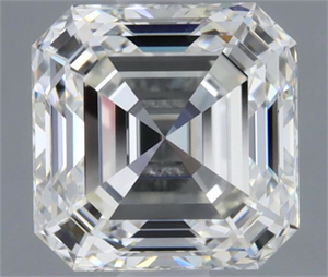 Picture of Natural Diamond 0.97 Carats, Asscher with  Cut, H Color, VVS1 Clarity and Certified by GIA