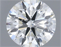 Natural Diamond 0.57 Carats, Round with Excellent Cut, H Color, SI2 Clarity and Certified by IGI