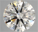 Natural Diamond 3.53 Carats, Round with Excellent Cut, J Color, IF Clarity and Certified by IGI