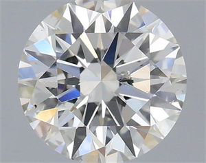 Picture of Natural Diamond 0.50 Carats, Round with Excellent Cut, G Color, SI1 Clarity and Certified by IGI