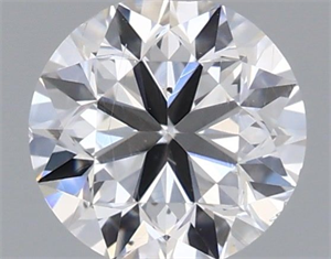 Picture of Natural Diamond 0.46 Carats, Round with Very Good Cut, D Color, SI1 Clarity and Certified by IGI