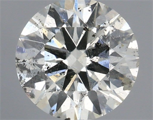Picture of Natural Diamond 0.53 Carats, Round with Excellent Cut, I Color, SI2 Clarity and Certified by IGI