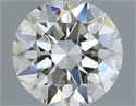 Natural Diamond 0.40 Carats, Round with Excellent Cut, I Color, SI1 Clarity and Certified by IGI