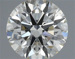 Picture of Natural Diamond 0.58 Carats, Round with Excellent Cut, I Color, SI1 Clarity and Certified by IGI