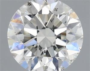 Picture of Natural Diamond 0.41 Carats, Round with Excellent Cut, H Color, SI2 Clarity and Certified by IGI