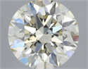 Natural Diamond 0.41 Carats, Round with Excellent Cut, K Color, SI2 Clarity and Certified by IGI