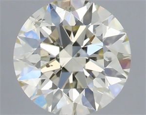Picture of Natural Diamond 0.41 Carats, Round with Excellent Cut, K Color, SI2 Clarity and Certified by IGI