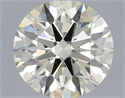 Natural Diamond 0.42 Carats, Round with Excellent Cut, K Color, VVS2 Clarity and Certified by IGI