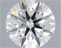 Natural Diamond 0.40 Carats, Round with Very Good Cut, H Color, SI1 Clarity and Certified by IGI